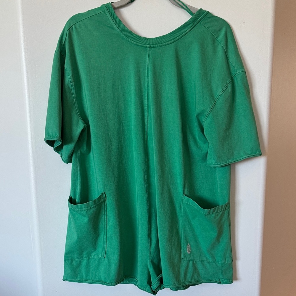 Hot Shot Tee Romper-Free People